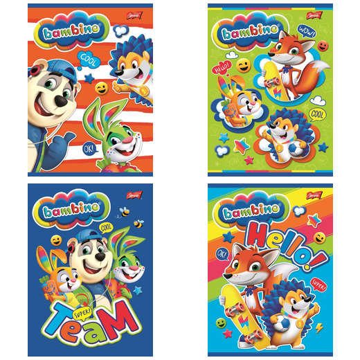 Zeszyt A5 16 kartek krata okładka laminowana 70 g/m2 ZWIERZAKI UCZNIAKI Zeszyt A5 16 kartek krata okładka laminowana 70 g/m2 ZWIERZAKI UCZNIAKI - obrazek 1