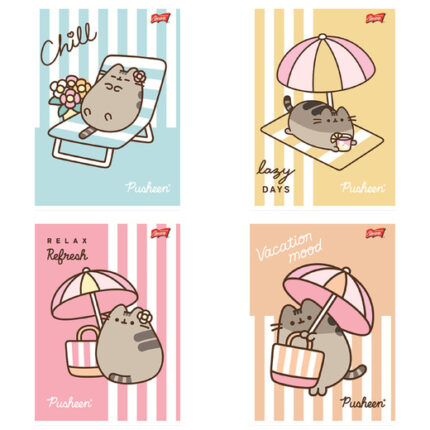 Zeszyt A5 32 kartki linia dwukolorowa okładka laminowana 70 g/m2 PUSHEEN