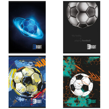 Zeszyt A5 32 kartki linia dwukolorowa okładka laminowana 70 g/m2 FOOTBALL ENERGY