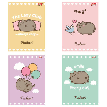 Zeszyt A5 32 kartki krata okładka laminowana 70 g/m2 PUSHEEN