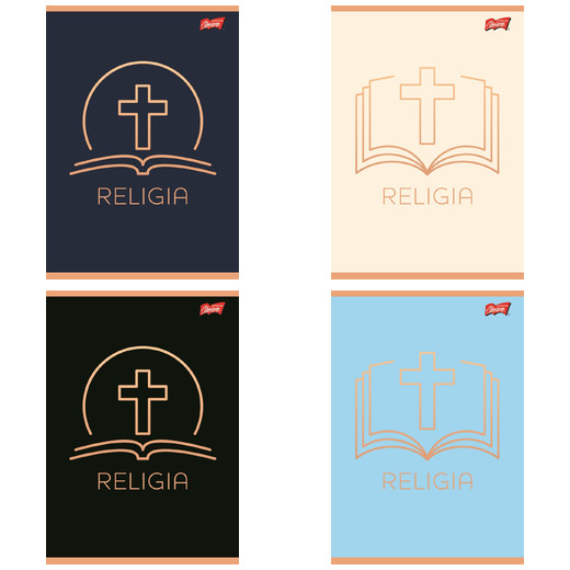 Zeszyt do religii A5 32 kartki krata okładka laminowana 70 g/m2 Zeszyt do religii A5 32 kartki krata okładka laminowana 70 g/m2 - obrazek 1