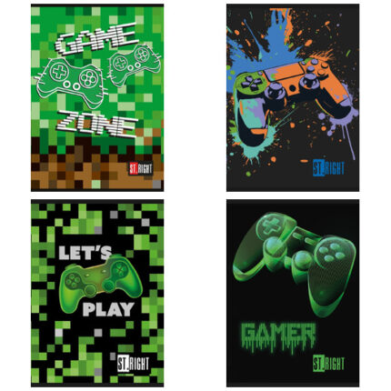 Zeszyt A5 32 kartki krata okładka laminowana 70 g/m2 GAME ZONE