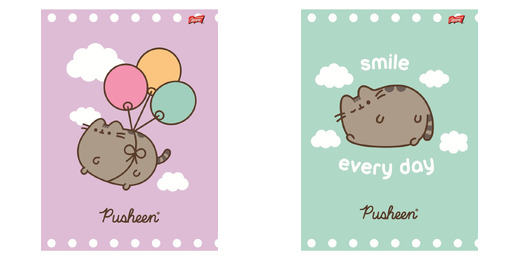 Zeszyt A4 32 kartki krata okładka laminowana 70 g/m2 PUSHEEN Zeszyt A4 32 kartki krata okładka laminowana 70 g/m2 PUSHEEN - obrazek 1
