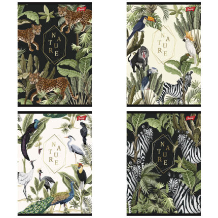 Zeszyt A5 60k linia laminowany NATURE folia soft touch