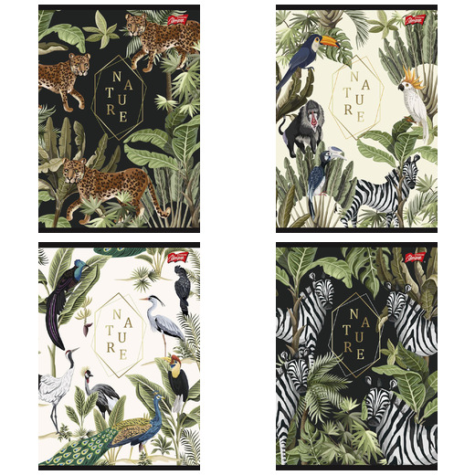 Zeszyt A5 60k linia laminowany NATURE folia soft touch Zeszyt A5 60k linia laminowany NATURE folia soft touch - obrazek 1