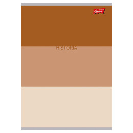 Zeszyt historia ze ściągą A5 60 kartek krata okładka laminowana 70 g/m2 COLOR STRIPES Zeszyt historia ze ściągą A5 60 kartek krata okładka laminowana 70 g/m2 COLOR STRIPES - obrazek 1