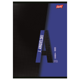 Zeszyt język angielski ze ściągą A5 60 kartek krata okładka laminowana lakier miejscowy UV 70 g/m2 Zeszyt język angielski ze ściągą A5 60 kartek krata okładka laminowana lakier miejscowy UV 70 g/m2 - obrazek 1