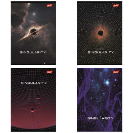 Zeszyt A5 80 kartek krata okładka laminowana 70 g/m2 SINGULARITY