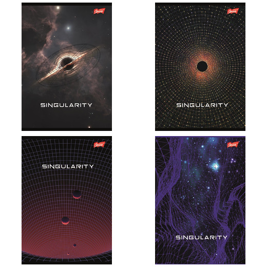Zeszyt A5 80 kartek krata okładka laminowana 70 g/m2 SINGULARITY Zeszyt A5 80 kartek krata okładka laminowana 70 g/m2 SINGULARITY - obrazek 1