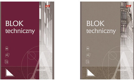Blok techniczny A4 10 kartek okładka kredowana 190 g/m2