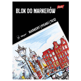 Blok do markerów A4 25 kartek okładka kredowana 100 g/m2 Blok do markerów A4 25 kartek okładka kredowana 100 g/m2 - obrazek 1