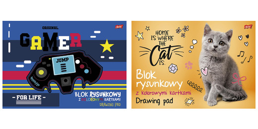 Blok rysunkowy z kolorowymi kartkami A3 16 kartek okładka kredowana 80 g/m2 Blok rysunkowy z kolorowymi kartkami A3 16 kartek okładka kredowana 80 g/m2 - obrazek 1