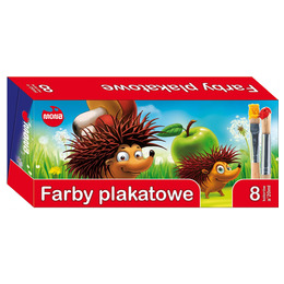 Farby plakatowe 8 kolorów 20 ml Farby plakatowe 8 kolorów 20 ml - obrazek 1