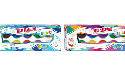Farby plakatowe 12 kolorów 20 ml