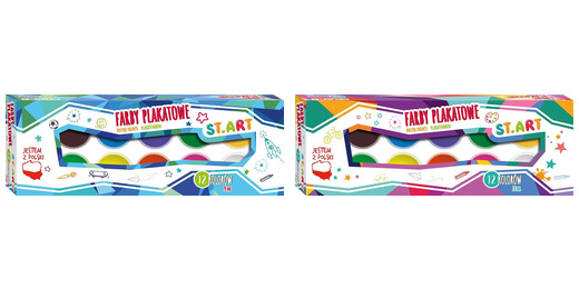 Farby plakatowe 12 kolorów 20 ml Farby plakatowe 12 kolorów 20 ml - obrazek 1