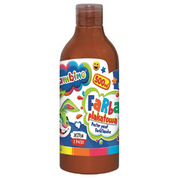 Farba plakatowa w butelce brązowa 500 ml ZWIERZAKI UCZNIAKI Farba plakatowa w butelce brązowa 500 ml ZWIERZAKI UCZNIAKI - obrazek 1