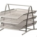 Zestaw na biurko Q-CONNECT Office Set, metalowy, 3 szufladki, srebrny