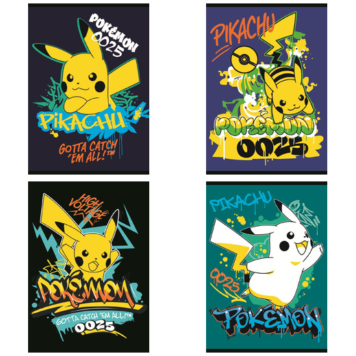 Zeszyt A5 32 kartki krata okładka laminowana 70 g/m2 POKEMON Zeszyt A5 32 kartki krata okładka laminowana 70 g/m2 POKEMON - obrazek 1