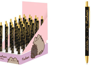 Długopis automatyczny display 24 sztuk PUSHEEN GOLD