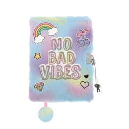 PAMIĘTNIK Z KŁÓDKĄ WŁOCHACZ A5 96K MY LITTLE FRIEND GOOD VIBES mkmm PAMIĘTNIK Z KŁÓDKĄ WŁOCHACZ A5 96K MY LITTLE FRIEND GOOD VIBES mkmm - obrazek 1