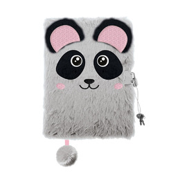 PAMIĘTNIK Z KŁÓDKĄ 3D WŁOCHACZ A5 96K BAMBINO PREMIUM PANDA mkmm PAMIĘTNIK Z KŁÓDKĄ 3D WŁOCHACZ A5 96K BAMBINO PREMIUM PANDA mkmm - obrazek 1