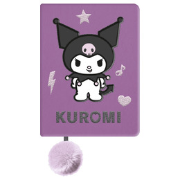 Notatnik pluszowy A5 96 kartek KUROMI Notatnik pluszowy A5 96 kartek KUROMI - obrazek 1