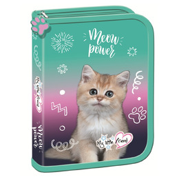 Piórnik dwuklapkowy bez wyposażenia MY LITTLE FRIEND, KITTY PARTY Piórnik dwuklapkowy bez wyposażenia MY LITTLE FRIEND, KITTY PARTY - obrazek 1