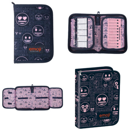 PIÓRNIK DWUKLAPKOWY BEZ WYPOSAŻENIA PC-03 EMOJI PINK CABJ