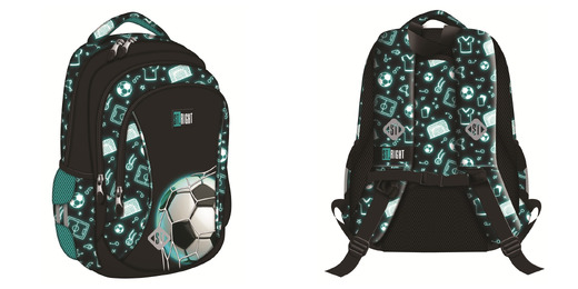Plecak 3 komorowy 15" BP26 NEON FOOTBALL Plecak 3 komorowy 15" BP26 NEON FOOTBALL - obrazek 1