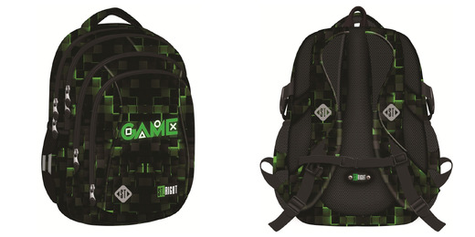 Plecak 4 komorowy 17" BP4 GREEN GAME Plecak 4 komorowy 17" BP4 GREEN GAME - obrazek 1