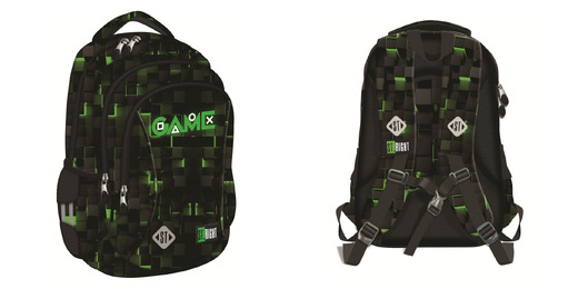 Plecak 3 komorowy 17" BP77 GREEN GAME Plecak 3 komorowy 17" BP77 GREEN GAME - obrazek 1