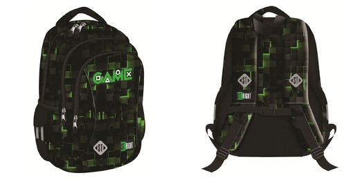 Plecak 3 komorowy 15" BP26 GREEN GAME Plecak 3 komorowy 15" BP26 GREEN GAME - obrazek 1