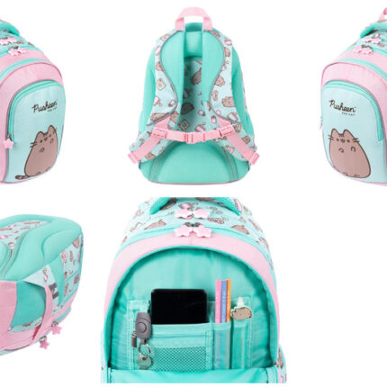 Plecak plecak 4 komorowy 16" BPL58 PUSHEEN MINT