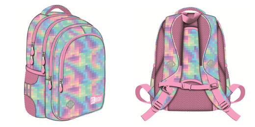 Plecak 4-komorowy 15" BP58 PASTEL PIXELS Plecak 4-komorowy 15" BP58 PASTEL PIXELS - obrazek 1