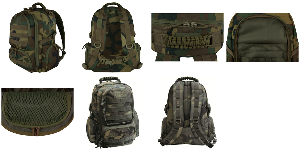 Plecak 4-komorowy BP36 MILITARY WOODLAND COMO Plecak 4-komorowy BP36 MILITARY WOODLAND COMO - obrazek 1