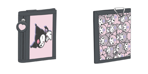Portfelik KUROMI PINK Portfelik KUROMI PINK - obrazek 1