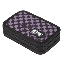 Piórnik szkolny podwójny z wyposażeniem PC4 CHESSBOARD CRUSH Piórnik szkolny podwójny z wyposażeniem PC4 CHESSBOARD CRUSH - obrazek 1