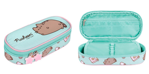 Piórnik saszetka usztywniona z wewnętrzną klapką PUSHEEN MINT Piórnik saszetka usztywniona z wewnętrzną klapką PUSHEEN MINT - obrazek 1