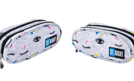 SASZETKA DWUKOMOROWA STRIGHT PU-02 LIGHT EYES/OCZY mkmk