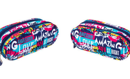 SASZETKA DWUKOMOROWA STRIGHT PU-02 SLOGAN/SLOGAN mkmk