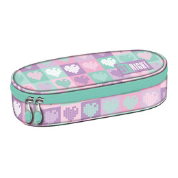 Piórnik saszetka usztywniona z wewnętrzną klapką PC1 CANDY HEARTS Piórnik saszetka usztywniona z wewnętrzną klapką PC1 CANDY HEARTS - obrazek 1