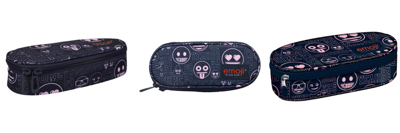 PIÓRNIK SASZETKA USZTYWNIONA Z WEWNĘTRZNĄ KLAPKĄ PC-01 EMOJI PINK CABJ PIÓRNIK SASZETKA USZTYWNIONA Z WEWNĘTRZNĄ KLAPKĄ PC-01 EMOJI PINK CABJ - obrazek 1