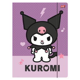 Teczka z gumką A4 300 g/m2 KUROMI VIOLET Teczka z gumką A4 300 g/m2 KUROMI VIOLET - obrazek 1