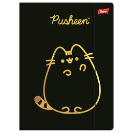 Teczka z gumką A4 300 g/m2 PUSHEEN GOLD Teczka z gumką A4 300 g/m2 PUSHEEN GOLD - obrazek 1