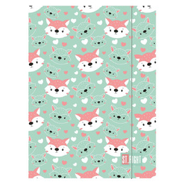 Teczka z gumką A4 300 g/m2 LOVELY FOXY Teczka z gumką A4 300 g/m2 LOVELY FOXY - obrazek 1