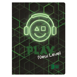 Teczka z gumką A4 300 g/m2 PLAY NEW LEVEL Teczka z gumką A4 300 g/m2 PLAY NEW LEVEL - obrazek 1