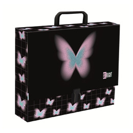 Teczka z rączką A4, XL 33 x 24,8 x 9 cm PASTEL BUTTERFLY Teczka z rączką A4, XL 33 x 24,8 x 9 cm PASTEL BUTTERFLY - obrazek 1