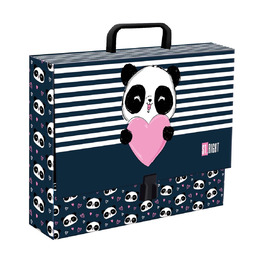 TECZKA Z RĄCZKĄ A4 XL STRIGHT LOVE PANDA mkmn TECZKA Z RĄCZKĄ A4 XL STRIGHT LOVE PANDA mkmn - obrazek 1
