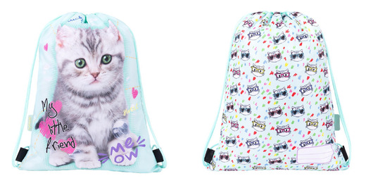 Worek na obuwie MY LITTLE FRIEND, MINT KITTY Worek na obuwie MY LITTLE FRIEND, MINT KITTY - obrazek 1