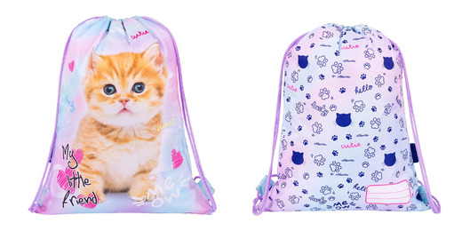 Worek na obuwie MY LITTLE FRIEND, PASTEL KITTY Worek na obuwie MY LITTLE FRIEND, PASTEL KITTY - obrazek 1